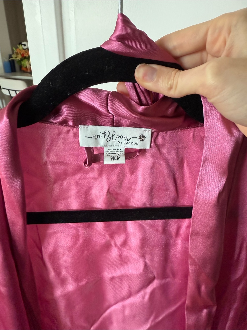 Pink Silky Robe - Picture 5 of 5